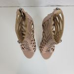 Guess  Womens Boots Size 8.5 Brown Perlina2 Open Toe Ankle Fashion Heels Photo 5