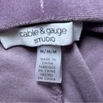Cable & Gauge Sport Plush Velour Tracksuit Set Womens Medium Purple Top Pants Photo 7
