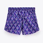 ZARA Floral Print High Waisted Shorts w/ Pockets Purple/Pink Size S NEW Photo 11