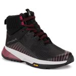 Spyder Summit Fur Leather Waterproof Hiking High Top Vibram Outsole Slip resistant lightweight superior comfort Combat Gray Maroon Accents Trail Running Snow Winter Versatile Women's Ankle Boots Size 9 Photo 8