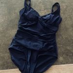 Maxine of Hollywood Women's V-Neck Twist Front Shirred One Piece Swimsuit Photo 5