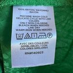 Loft NWT Ann Taylor Green Satin Animal Print Office Careen Midi Skirt Size XS Photo 5