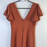 Birdy Grey Hannah Dress Medium Terracotta Fall Wedding Boho Bridesmaid Gown Long Photo 7