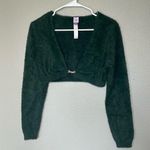 Savage X Fenty Fluff It Up green pj crop top women’s size large Photo 3