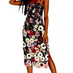 Lulus Thriving Energy Black 3D Floral Embroidered Lace Photo 0