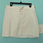 J.Crew Women's White Denim Mini Skirt Size 29 Photo 0