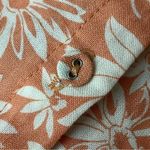 Bleu Pepper Orange Floral Milkmaid Cottegecore Mini Dress Beach Coastal Preppy L White Size L Photo 9