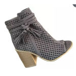 Womens London Rag Shoes Faux Suede Serena Heeled Bootie Ankle Boots Photo 4