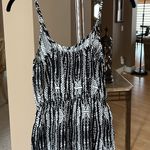 Mossimo Supply Co Black & White Print Romper Photo 3