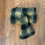 Adrienne Landau  faux fur pull-thru scarf plaid checkered yellow black‎ NWT Photo 1