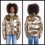 💕MOTHER💕 The Pillow Talk Puffer Jacket Metallic Size L Photo 3