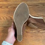 Jack Rogers  Sophia Oak leather wedges sandals slip on brown sz 9.5M‎ Photo 7