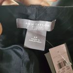 Ann Taylor  Petites Black Pinstripe Cuffed Bottom Wool Blend Capri Pants Size 6P Photo 5