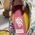 Vans  floral casual canvas white,pink,green sneakers Photo 7