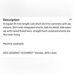 ALLSAINTS Frida Amanzi Floral Printed Skirt Skort Lime Green Women’s 0 Photo 13