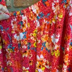Torrid womens smocked floral animal print pull on shorts red 5X Photo 2