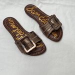 Sam Edelman Womens Gaige Pewter Boa Print Slide Sandals Size 5 Photo 2