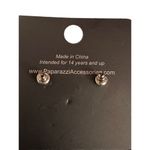 Paparazzi  Elegant Blue Crystal Stud Earrings with Rhinestone Halo‎ R-72 Photo 1