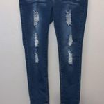 Jack David Women's Dark Wash Ripped Skinny Jeans Blue Size 18 Photo 2