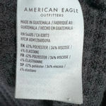 American Eagle  Womens Waffle Knit Tunic Top Gray Long Sleeve Oversized Sz Medium Photo 9