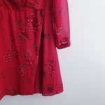 Madewell  Hazelwood Wrap Front Mini Eyelet Long Sleeve Dress Photo 4