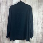 Denim&Co Elegant Black Button Down Shirt Size 2X Photo 3