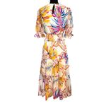 Flying Tomato BOHO  Floral  Dress Fall  Ruffles womens size small Puff Sleeve Photo 2