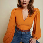 Nation Ltd  Dolly Smocked Long Sleeve‎ Blouse Size Small Photo 0