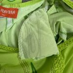 AL RAQIA Green Glitter Flames Gown Size XL Photo 6