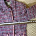 Abercrombie & Fitch EUC VTG Y2K Women's Wool Blend Tweed Jacket Pink Purple Photo 8