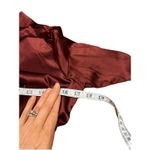 REVOLVE LOVERS Commense Satin Burgundy Mini Dress Small Wedding Guest NEW Red Photo 5