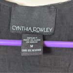 Cynthia Rowley Black Silk Tank Halter Racerback Size Medium Pre-owned Photo 3