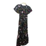 Anthropologie Somerset Maxi Dress – Black Floral Motif, Women’s Size XXS Photo 3