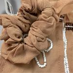 Free People  Riley Pony Scarf Western Bohemian Beaded Chain Fringe Hair Tie NWT Photo 9