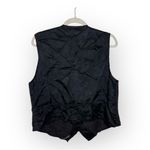 Vintage Dark Red Paisley Jacquard Vest Gothic Romantic Baroque Academia L Black Size L Photo 2