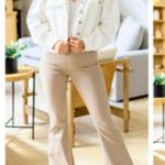 Judy Blue  Flare Jeans High Rise Stretch Flares Fall Tan 15/32 Photo 0