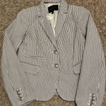 Banana Republic  Blazer White Striped Photo 0