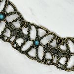 Y2K Chunky Blue Studded Flower Gold Chain Belt β¨ Photo 6