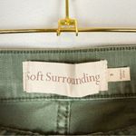 Soft Surroundings  Ultimate Denim Pull-On Slim Leg Jeans Dusty Olive Green Small Photo 8