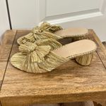 Loeffler Randall  Emilia Knot Slide Sandal in Gold Size US 7 Photo 7