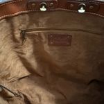 Patricia Nash  Benvenuto Heritage Collection Tan Leather Tote Bag & Dust Bag Photo 13