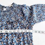 Boden Ditsy Floral Smocked Yoke Blue Mini Dress size 4L Photo 10