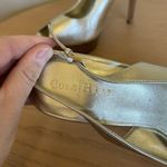 Cole Haan  Gold Leather Sling Back Open Toe Platforms‎ Sandal Size 9.5 B Photo 4