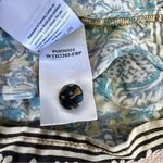 Faherty Naomi Top Women's M Fairfield Border Print Long Sleeve Button Up Blouse Photo 6