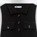 ZARA  Mini‎ Shirt Dress collar boxy oversized button size M Photo 10