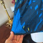 Reebok Colorful Royal Blue Black Print Performance Athletic Shorts Photo 4