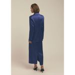 Favorite Daughter The Satin Blazer Navy Venetian Blue Medium Photo 2