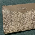 Simply Southern  NWT clutch wristlet gray snakeskin Photo 2
