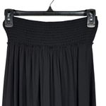 Free People Beach X-Small Hi-Low Maxi Skirt Smocked Waist Front Slit Stretch Photo 1