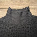 American Eagle Outfitters Black Mock Neck Chunky Knit Sweater Womens S Oversized Photo 4